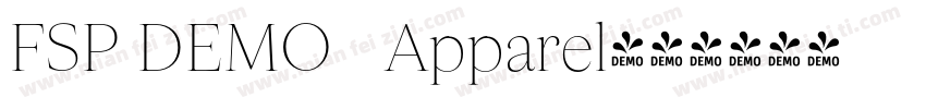 FSP DEMO   Apparel字体转换